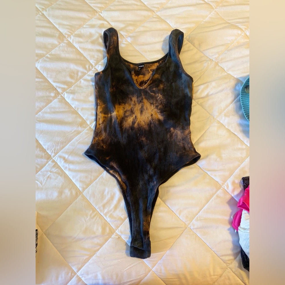 Shein Notched Bodysuit